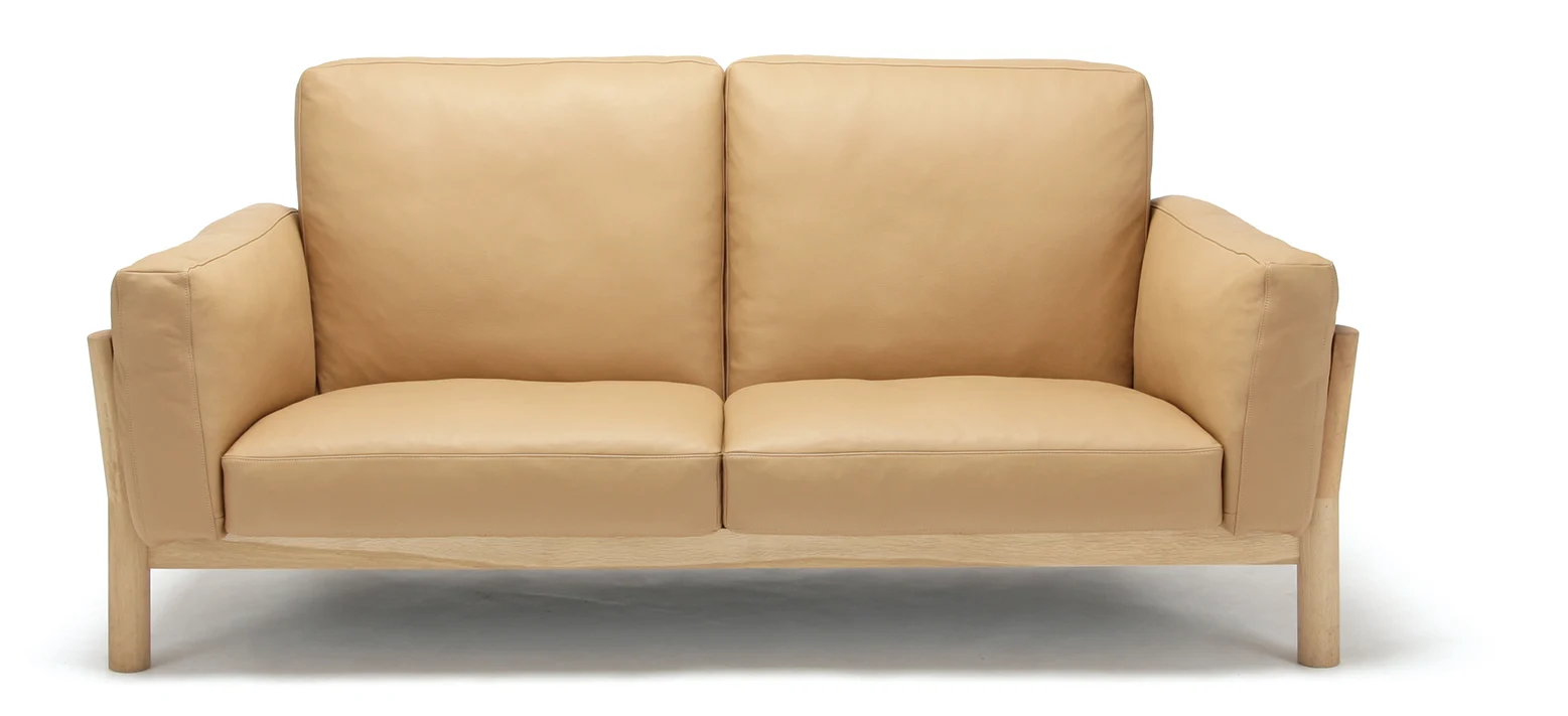 Castor Sofa 2-Seater Leather 产品与空间